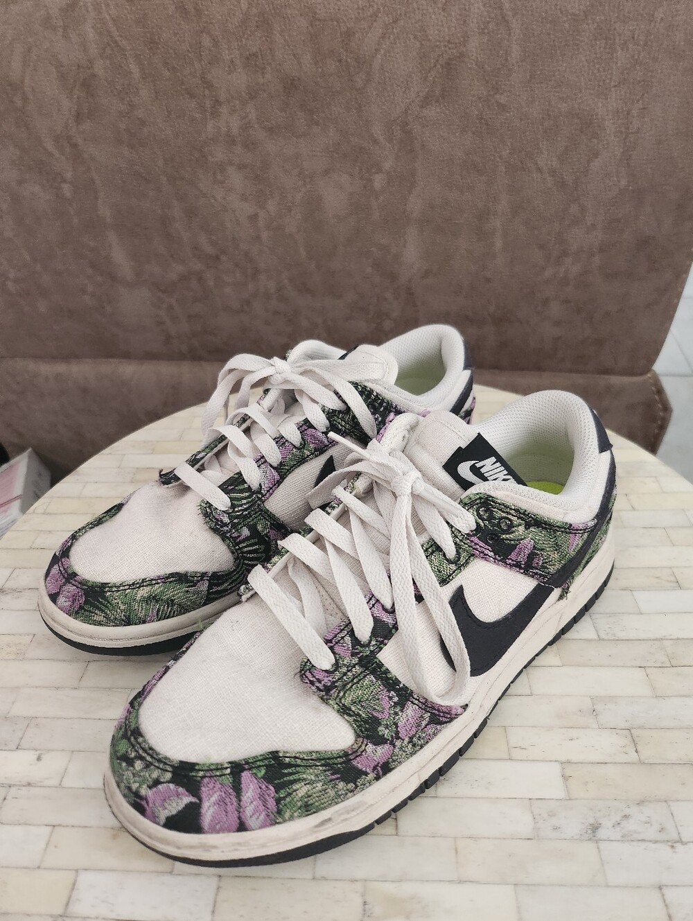 Nike Dunk Low "Floral Tapestry" sneakers size 9
